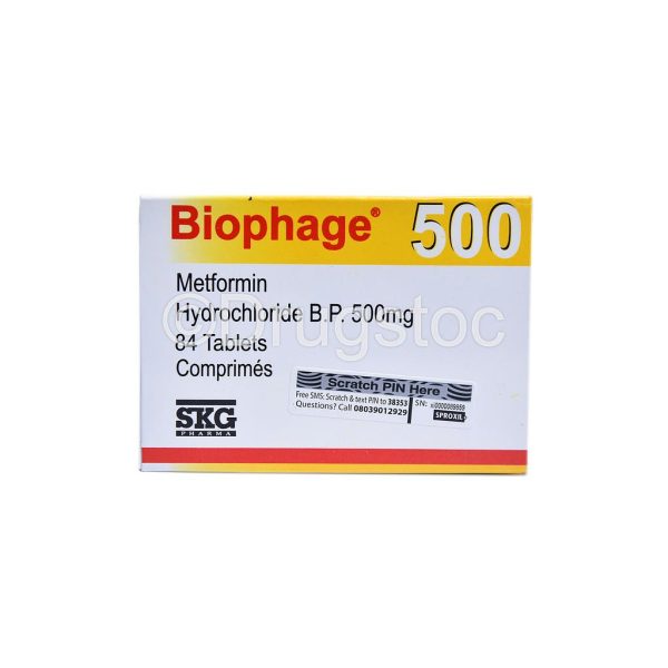 Tabs Metformin 500mg (Biophage)